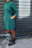 Picture of "pocket" dress in dark green