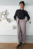 Picture of Basic jumpsuit in black- greyish lilac