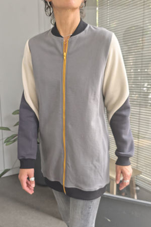 Picture of long bomber FTW light greys-cream