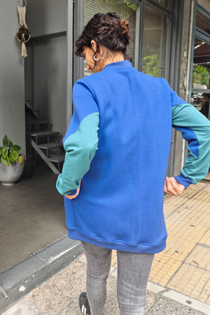 Picture of long bomber FTW vivid blue - turquise - mustard