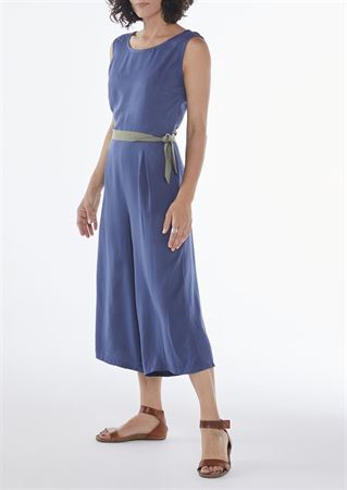 Picture of wrap jumpsuit in blue