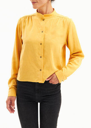 Picture of mao collar shirt yellow