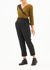 Picture of "flying lapel" jumpsuit in olive black