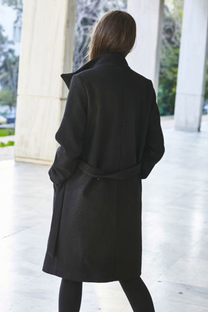 Picture of the "JUST" coat in black