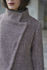 Picture of the diagonal fitted coat in pink herrigbone