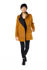 Picture of the diagonal casual coat in mustard grey