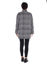 Picture of the "cocoon" coat in checkered black white
