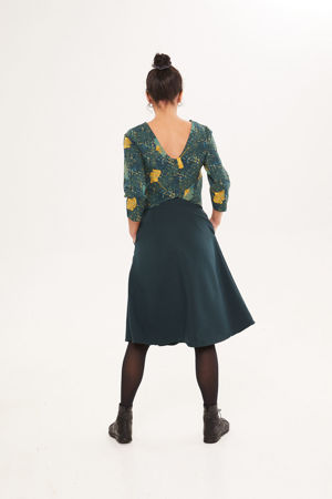 Picture of midi "free" skirt  in green teal