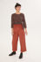 Picture of wrap jumpsuit in animal pomegranate