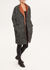 Picture of oversized raglan coat in black snow