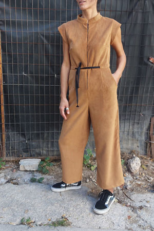 Picture of Basic jumpsuit in ochre