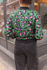 Picture of bomber jacket animal green- fuschia