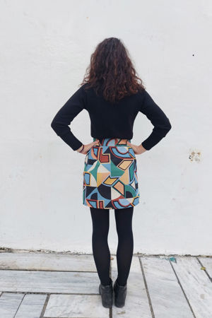 Picture of jacquard skirt geometric