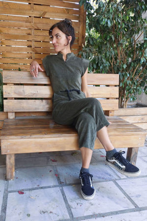 Picture of "space worker" jumpsuit in khaki