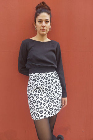 Picture of animal mini skirt