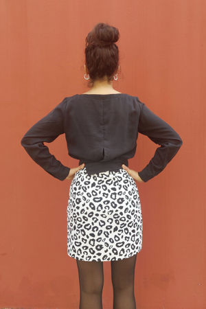 Picture of animal mini skirt