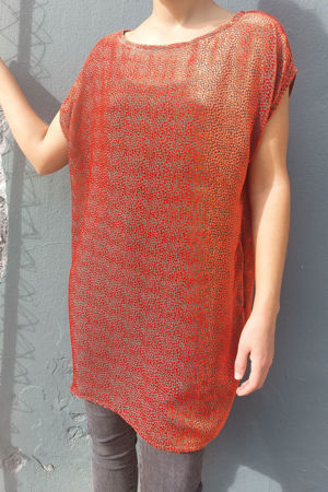 Picture of glam T-dress orange