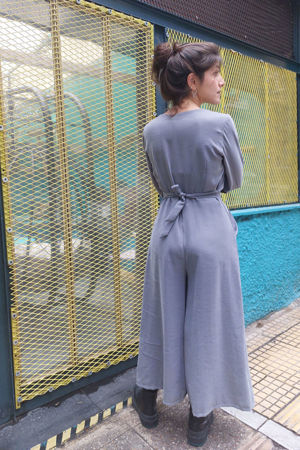 Picture of "tuck" jumpsuit grey