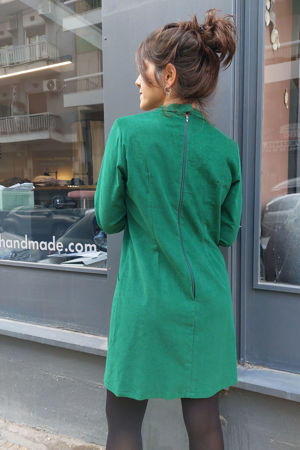 Picture of "pocket" dress in grass green