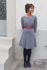 Picture of skater dress grey confetti