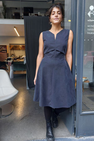 Picture of "geometric tuck" dress