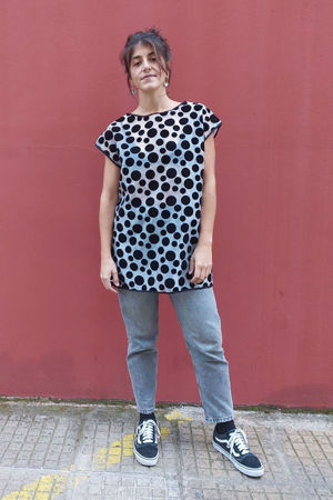 Picture of polka silver T-dress