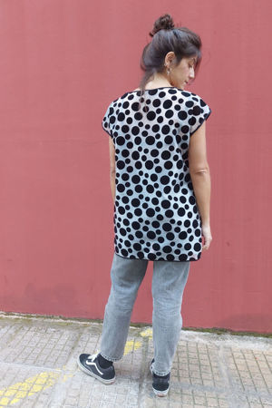 Picture of polka silver T-dress