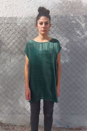 Picture of glam T-dress green