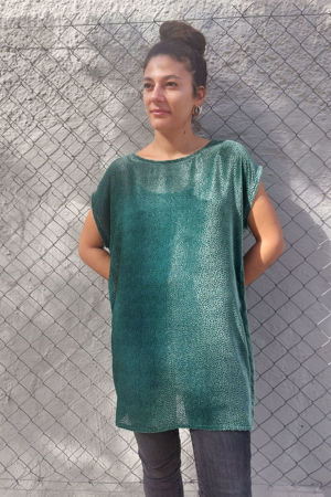 Picture of glam T-dress green