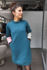 Picture of "warm pocket" dress in teal