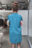 Picture of "warm pocket" dress in teal