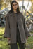 Picture of the "Kimono" coat in diagonal earth colors