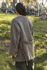 Picture of the "Kimono" coat in diagonal earth colors