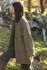 Picture of the "Kimono" coat in diagonal earth colors