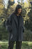 Picture of the "Kimono" coat in grey black herringbone