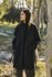 Picture of the "semi kimono" coat in black