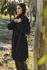 Picture of the "semi kimono" coat in black