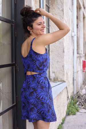 Picture of "free" mini dress in blue black