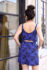 Picture of "free" mini dress in blue black