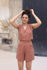 Picture of "vest" playsuit in dusty pink