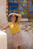 Picture of "vest" mini dress in yellow animal