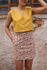 Picture of "vest" mini dress in yellow animal