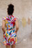 Picture of "aquarelle" mao shirt dress