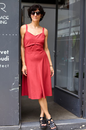 Picture of summer "tuck" dress