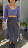 Picture of crop vest dress purple black