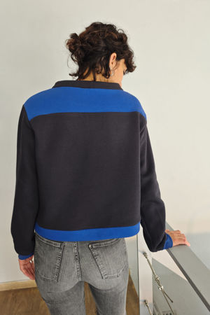 Picture of "mondrian" top blue black