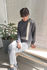 Picture of "mondrian" top greys cream