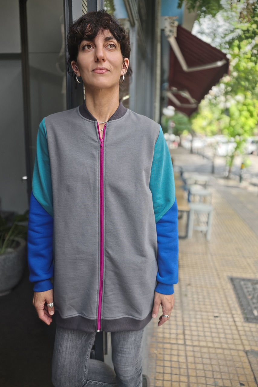 Picture of long bomber FTW light grey-green-blue