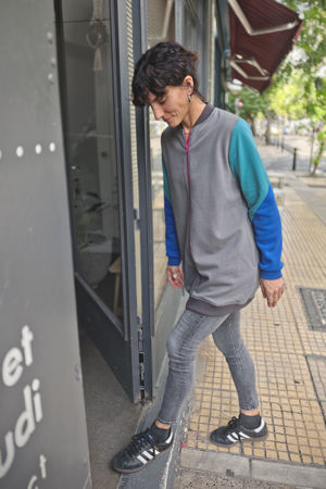 Picture of long bomber FTW light grey-green-blue