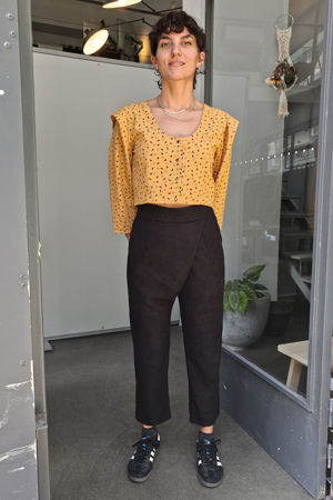 Picture of "wrap" pants in black